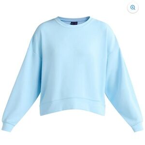 Scoop NYC Light Blue Crew Neck Sweater